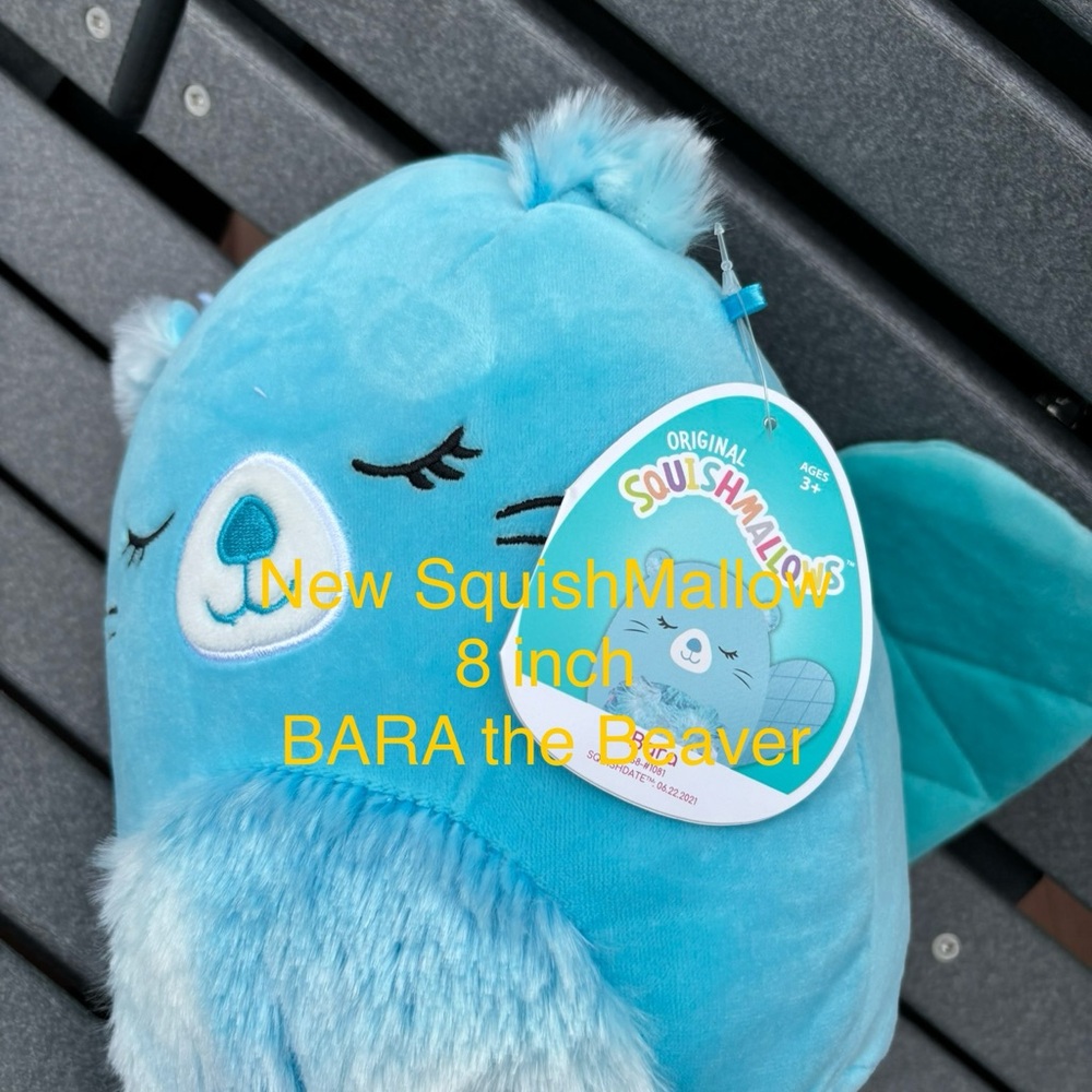 Squishmallows Blue Fluffy Stuffed Animal